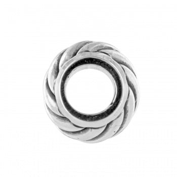 Brighton Silver Rope & Roll Bead