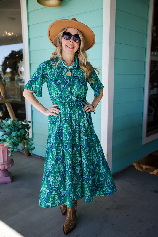 Blue Nova Multi Floral Dress
