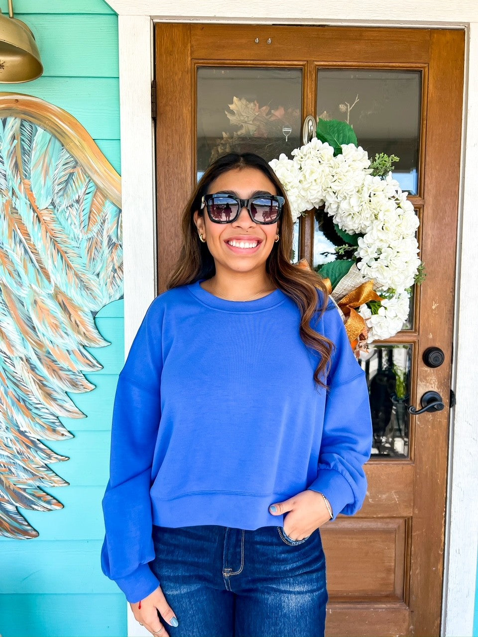 Cornflower Blue Comfort Pullover