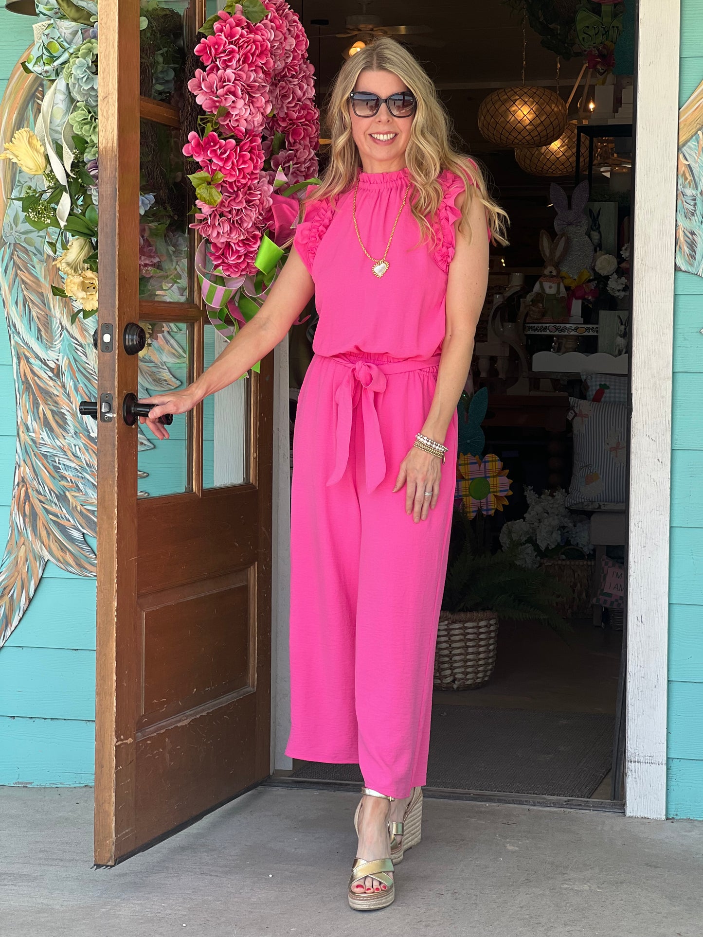 Arlette Pink Jumpsuit