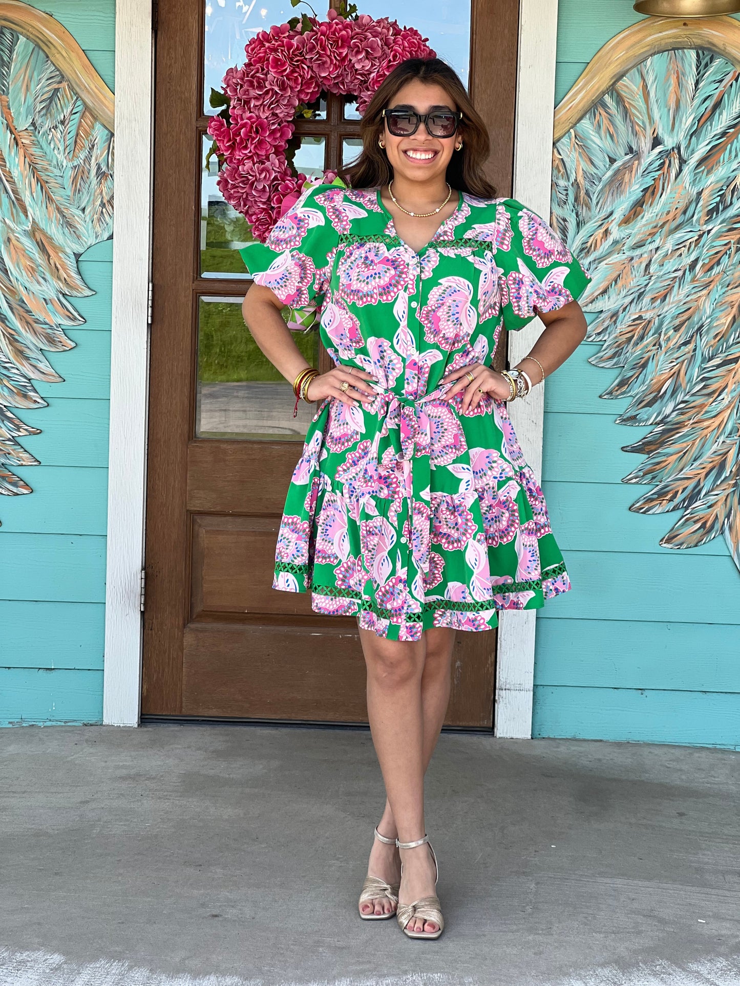 Addison Green Petal Tango Dress