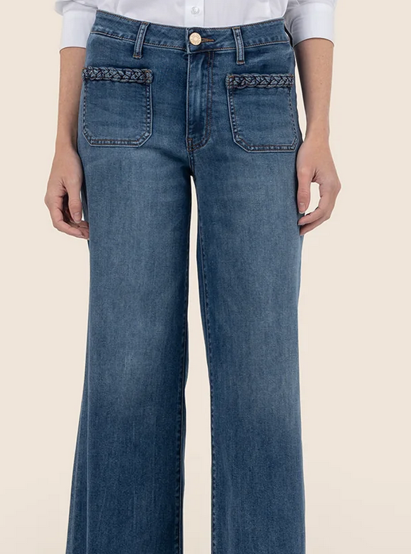 Kut Meg HR Wide Leg Demure Denim
