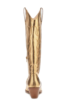 Matisse Agency Gold Metallic Tall Boots