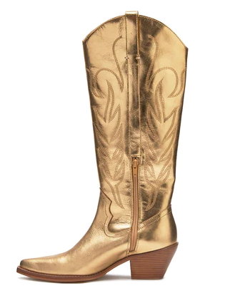 Matisse Agency Gold Metallic Tall Boots