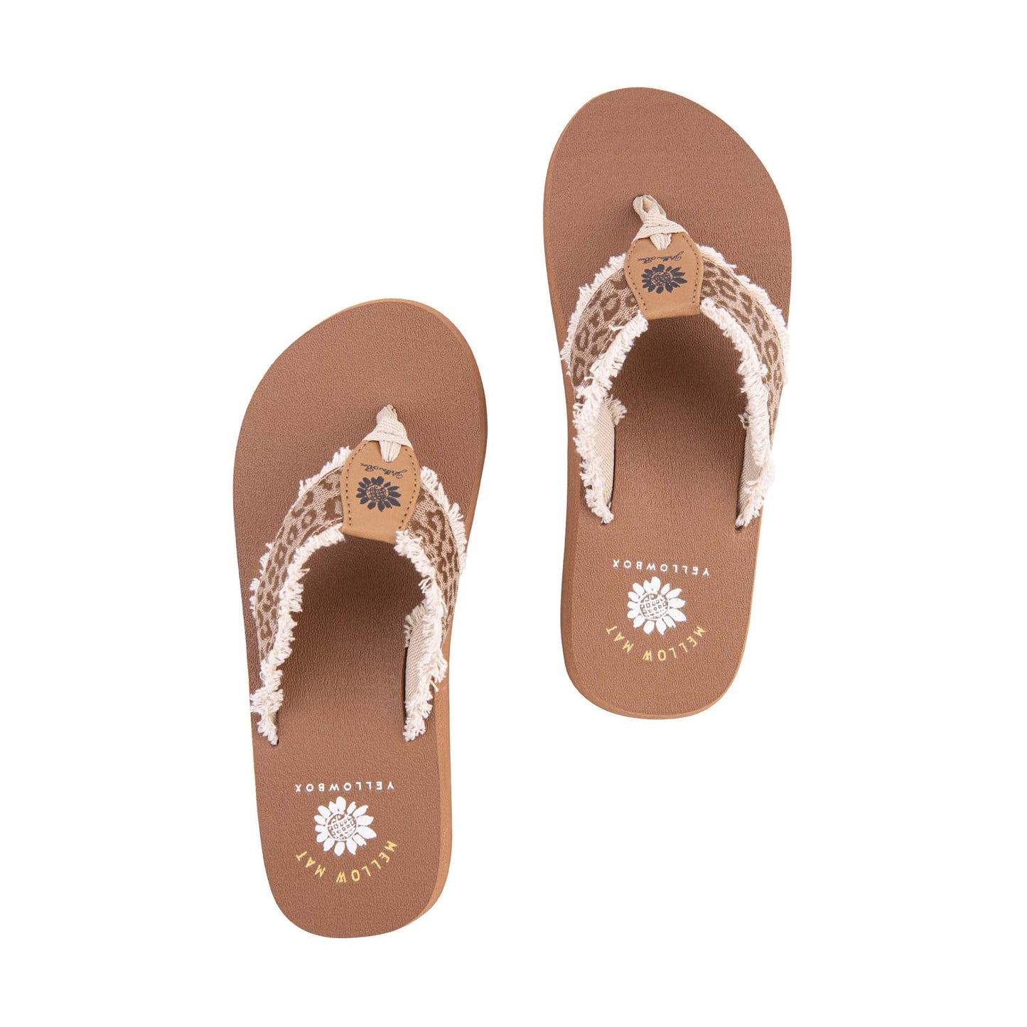 Yellow Box Nabhi Tan Leopard Flip Flop