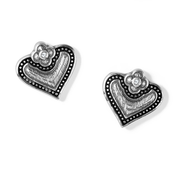 Brighton Luna Heart Mini Post Earrings