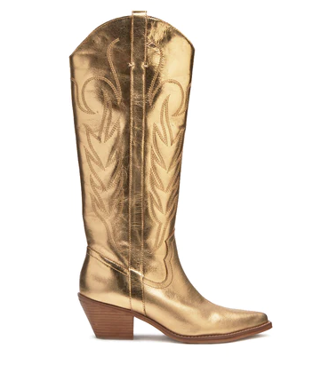 Matisse Agency Gold Metallic Tall Boots