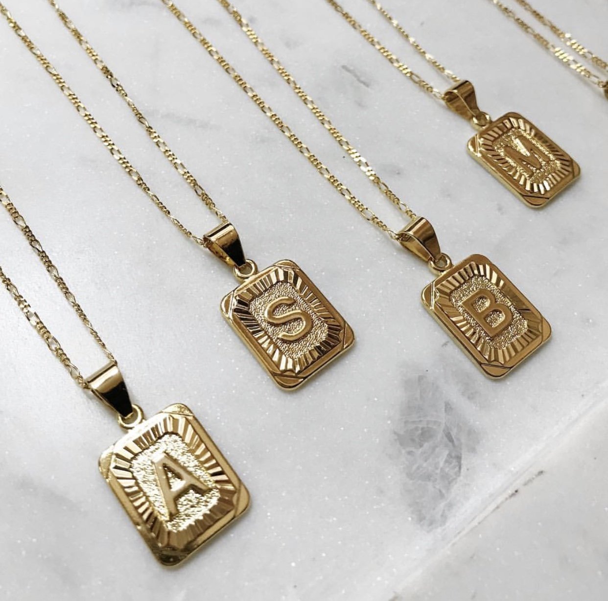 Bracha Gold Filled 16" Initial Necklace