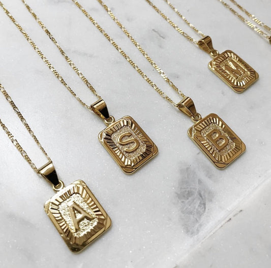 Bracha Gold Filled 16" Initial Necklace