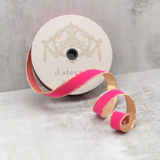 1 in x 25yds Velvet Hot Pink Ribbon