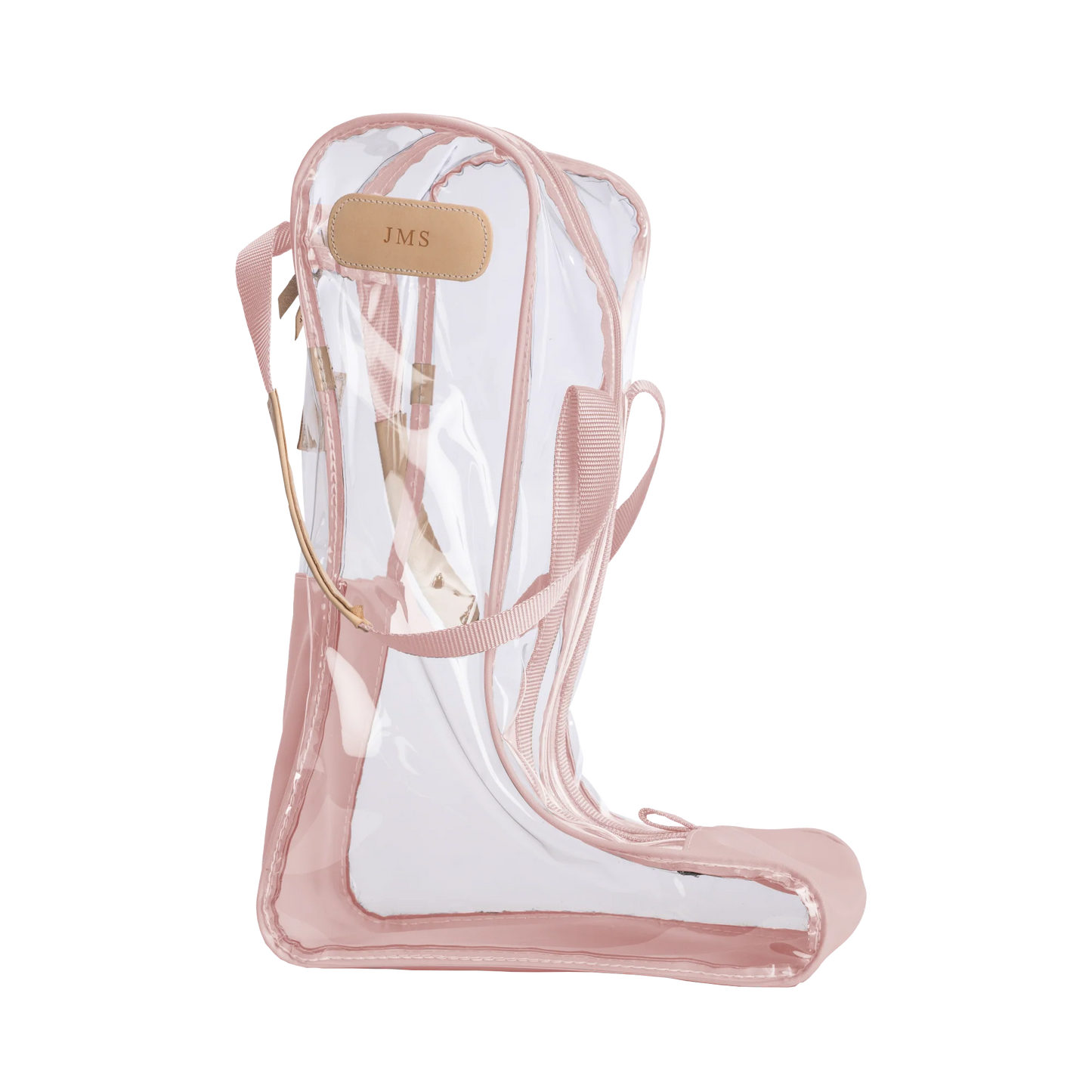 Jon Hart #1807 Clear Boot Bag Rose Coated Canvas