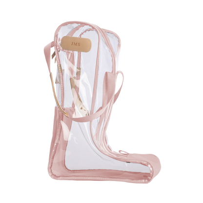 Jon Hart #1807 Clear Boot Bag Rose Coated Canvas