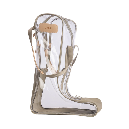 JH #1807 Clear Tall Boot Bag Tan