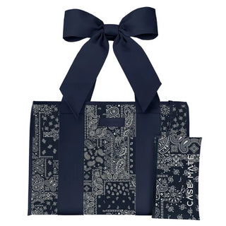 CaseMate Jelly Tote - Navy Bandana Bow
