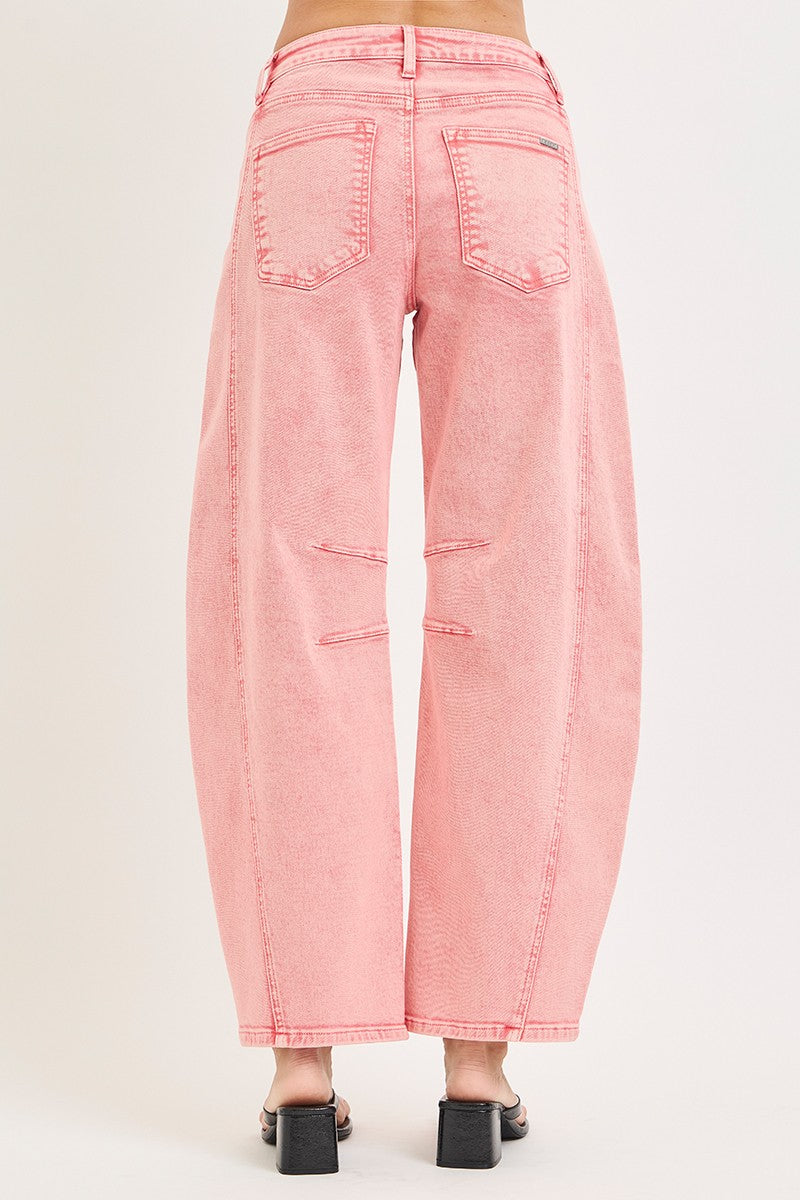Risen Taffy Slouchy Ankle Barrel Denim