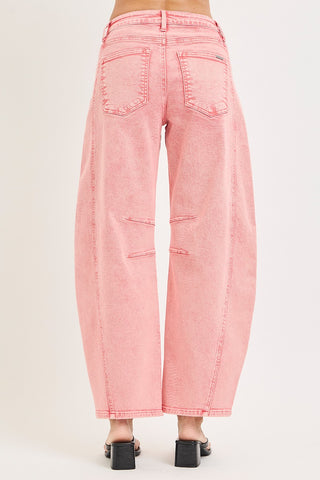 Risen Taffy Slouchy Ankle Barrel Denim