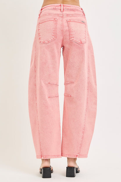 Risen Taffy Slouchy Ankle Barrel Denim
