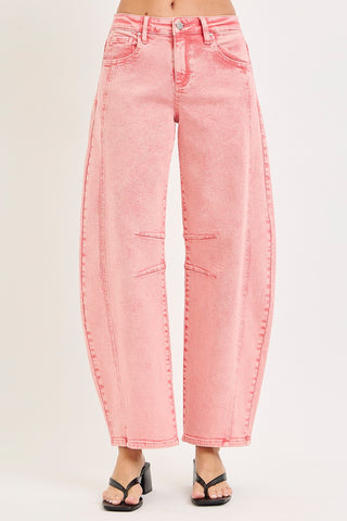 Risen Taffy Slouchy Ankle Barrel Denim