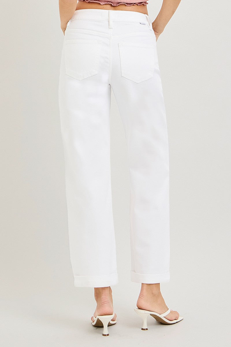 Risen MR Ankle Barrel Relaxed Denim
