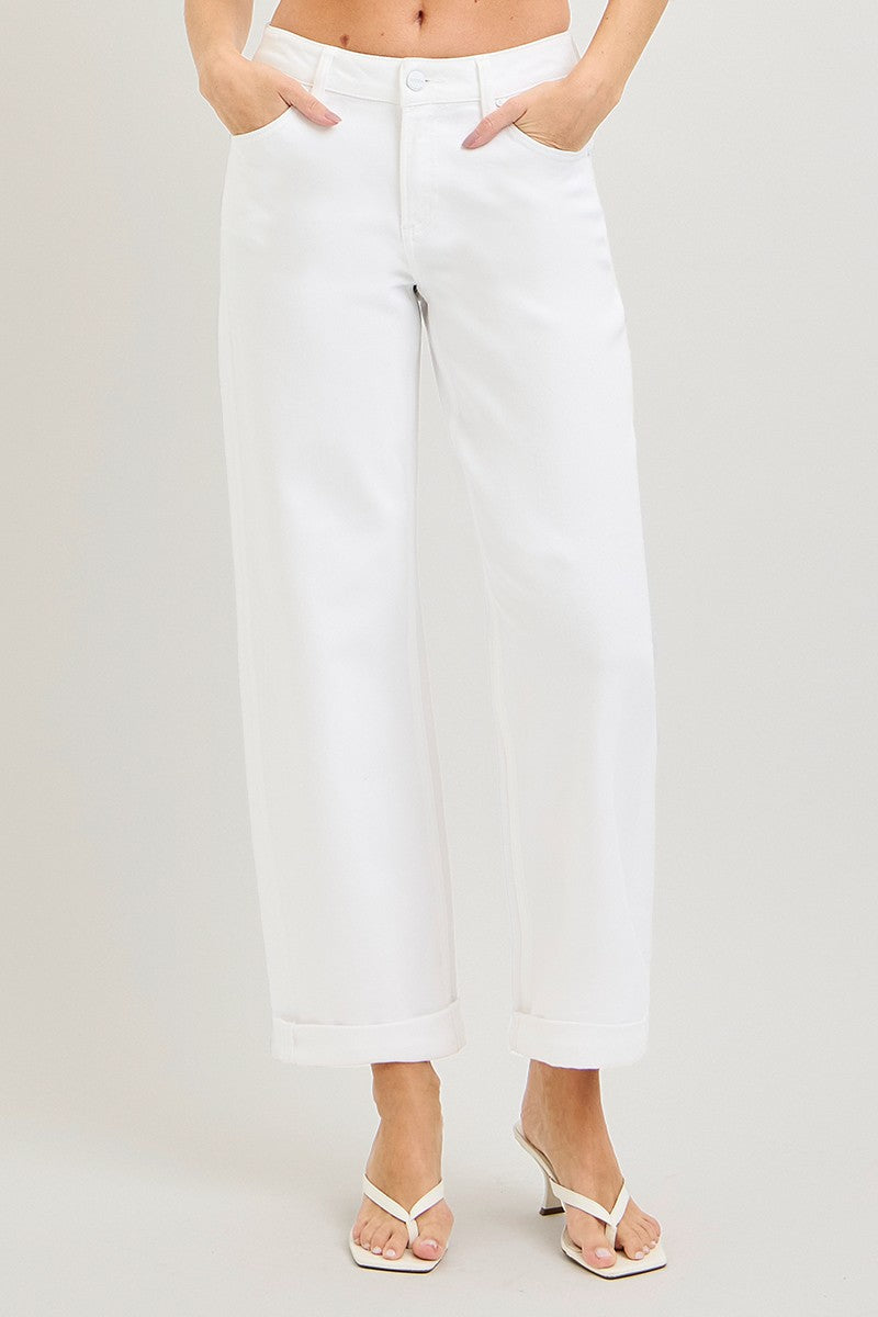 Risen MR Ankle Barrel Relaxed Denim