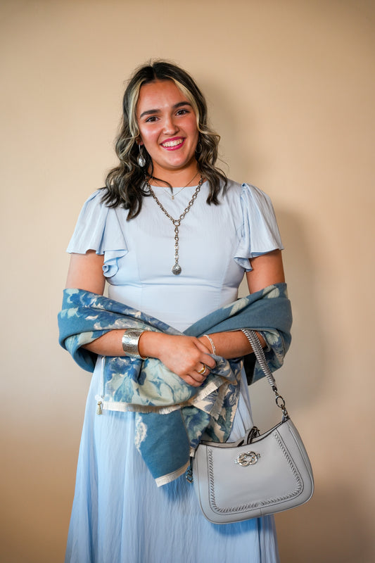 Baby Blue Midi Dress