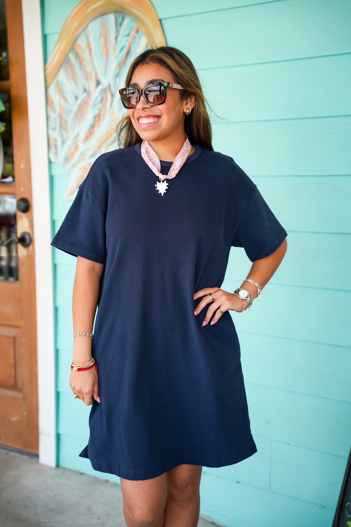 Midnight Aubrey Tee Dress
