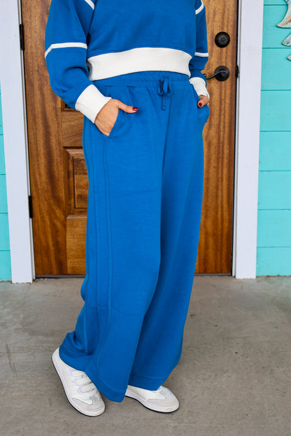Contrast Blue Sloan Pant