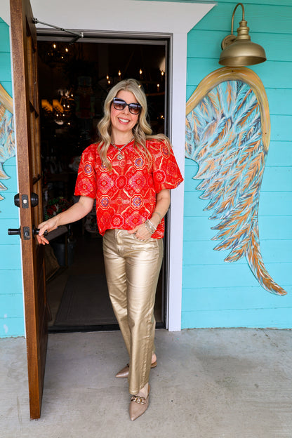 Kut Gold Charlotte Wide Leg Denim