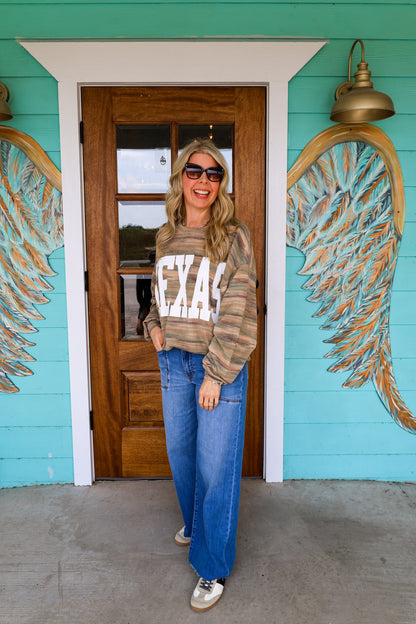 TEXAS Camo Textured Comfy Top