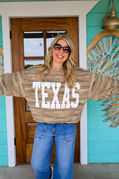 TEXAS Camo Textured Comfy Top