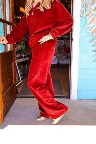 Bordeaux Cristy Wide Leg Pant