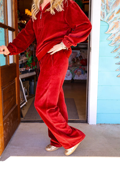 Bordeaux Cristy Wide Leg Pant