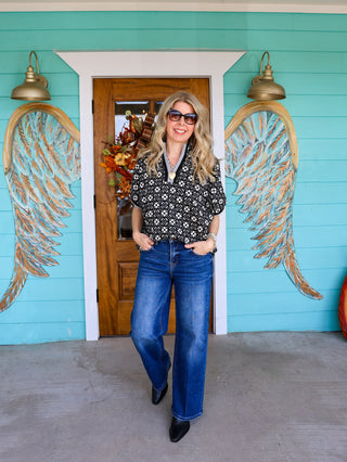 Risen Denim Tummy Control Straight Line Leg