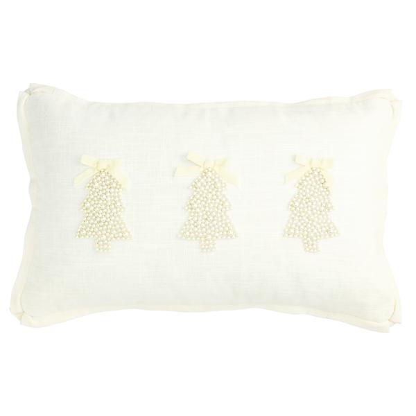 3 Tree Christmas Pearl Pillows