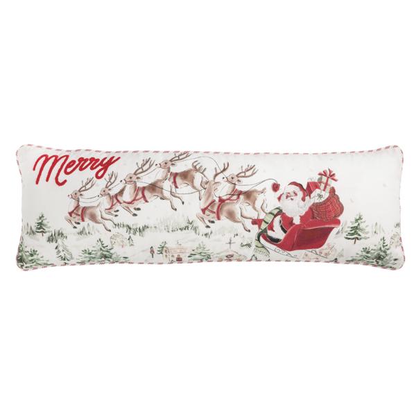 Santa Scene Cmas Pillow