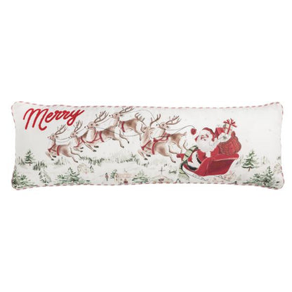 Santa Scene Cmas Pillow