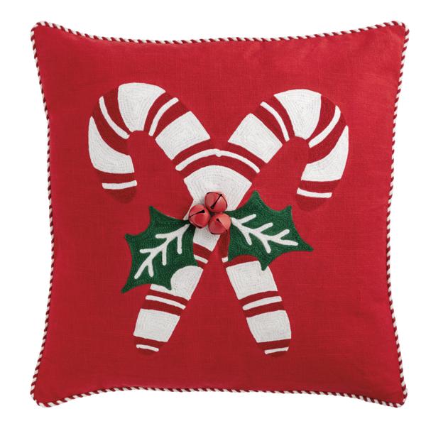 Candy Whimsy Crewel Pillow