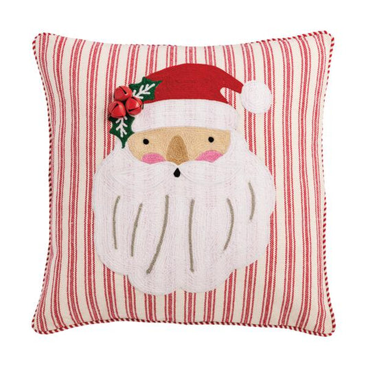 Santa Whimsy Crewel Pillow