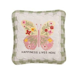 Embellished Happiness Pillow