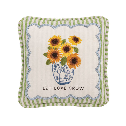 Embellished Love Grow Pillow