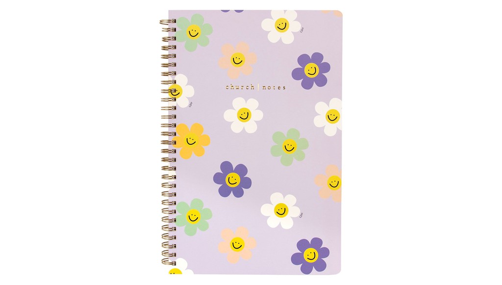 Church Notes Notebook - Happy Daisy with Maps