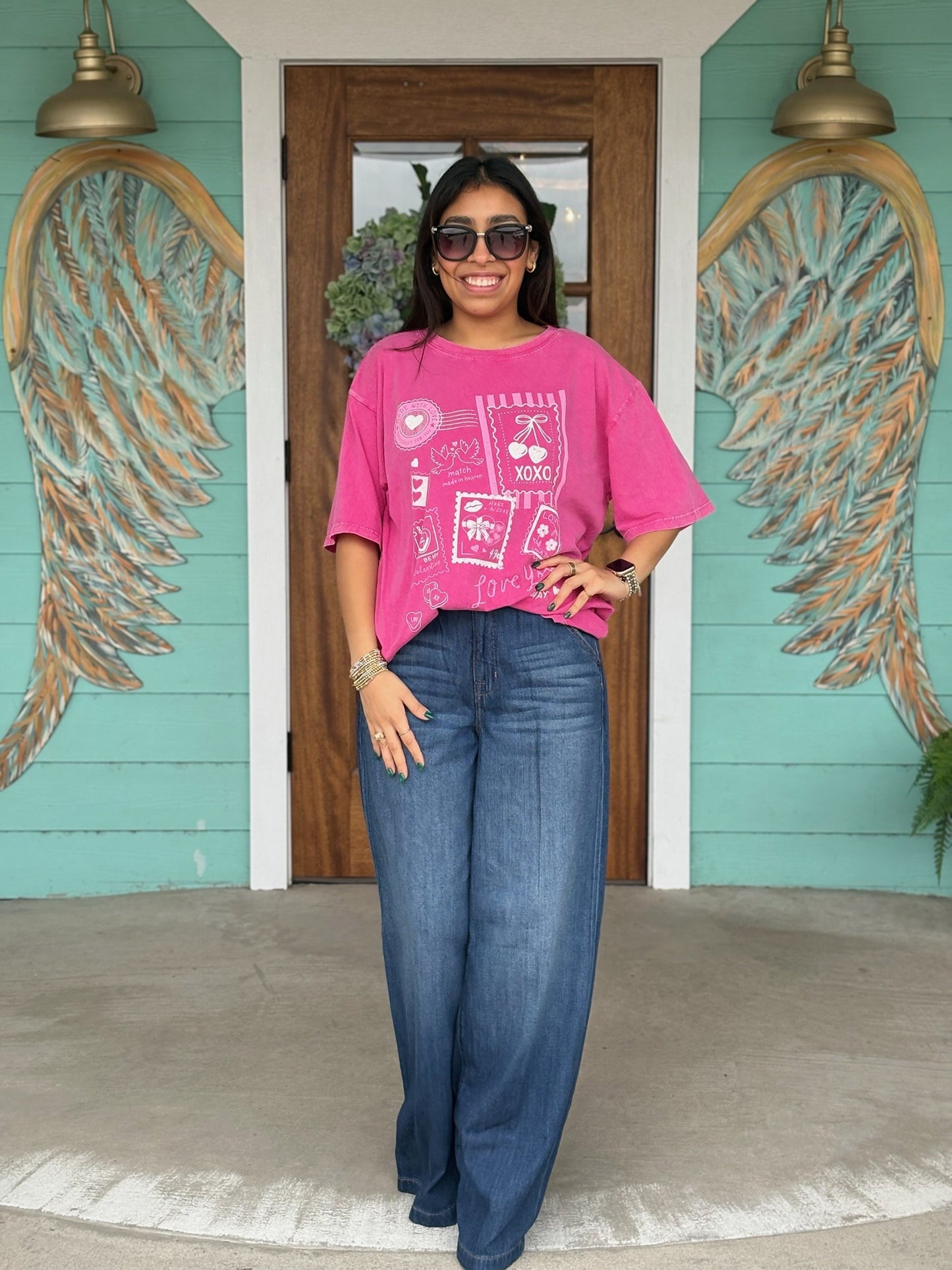 Magenta Love You Always Tee