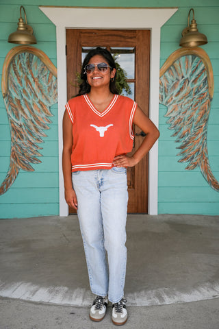 Queen of Sparkles Texas V-Neck Mascot Vest