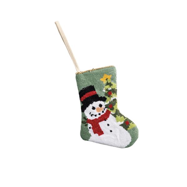 Snowman Needlepoint Stocking