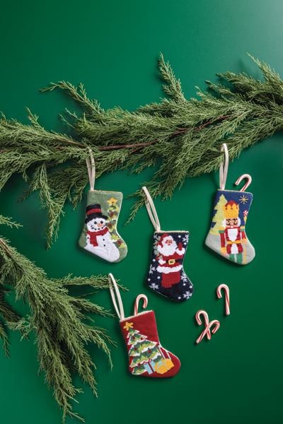 Santa Needle Point Stocking