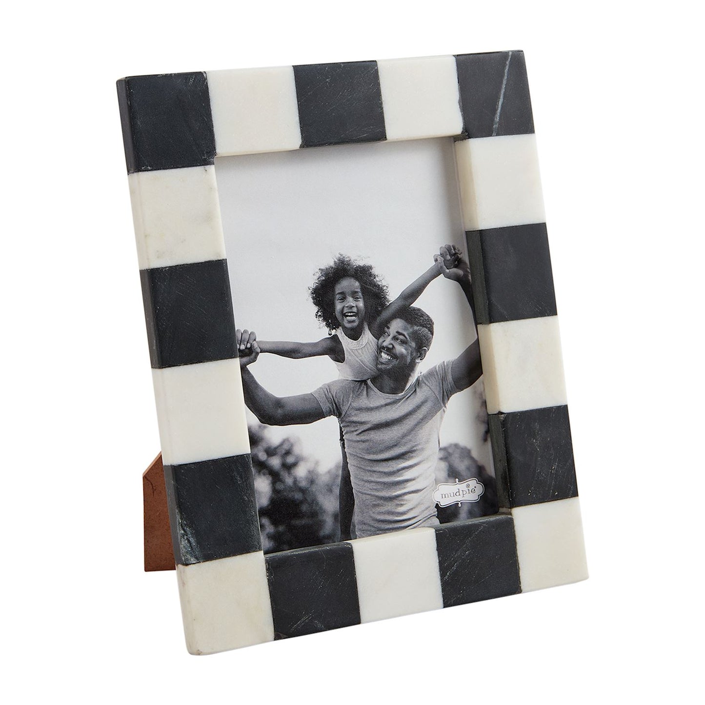 5x7 Checkered Marble Frame