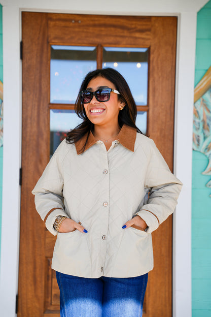 Sand Diamond Pattern Jacket