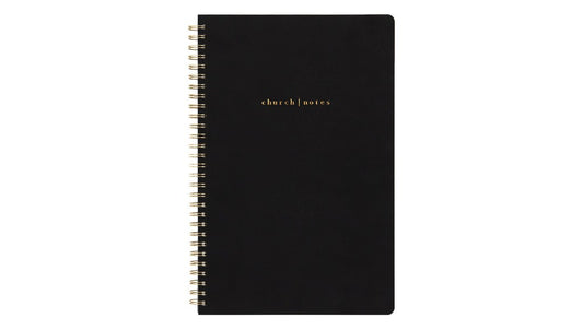 Church Notes Black Notebook