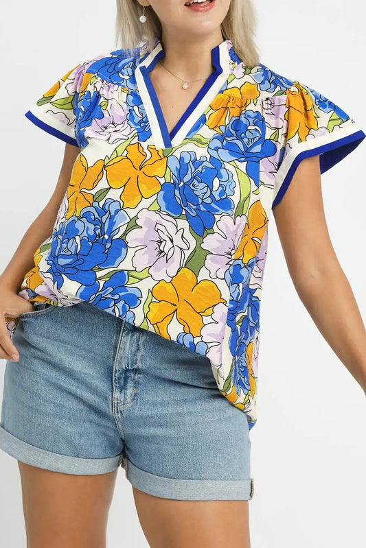 Blue Bold Sunshine Top