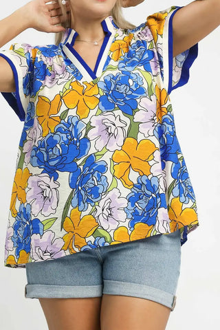 Blue Bold Sunshine Top